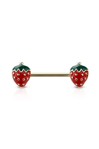 Strawberry Nipple Barbell 14g