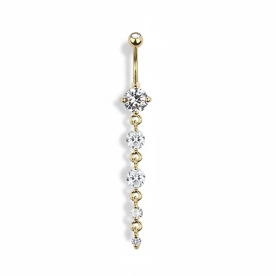Linear Glow Navel Dangle 14g