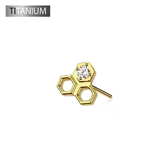 Premium G23 Titanium Honeycomb Luxe Threadless Top