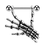 Skeleton Hand Nipple Shield 14g
