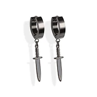 Gothic Dagger Dangle Cuff Earrings