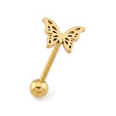 Premium Butterfly Tongue Barbell 14g