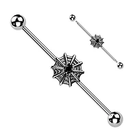 Arachnid Glam Industrial Barbell 14g