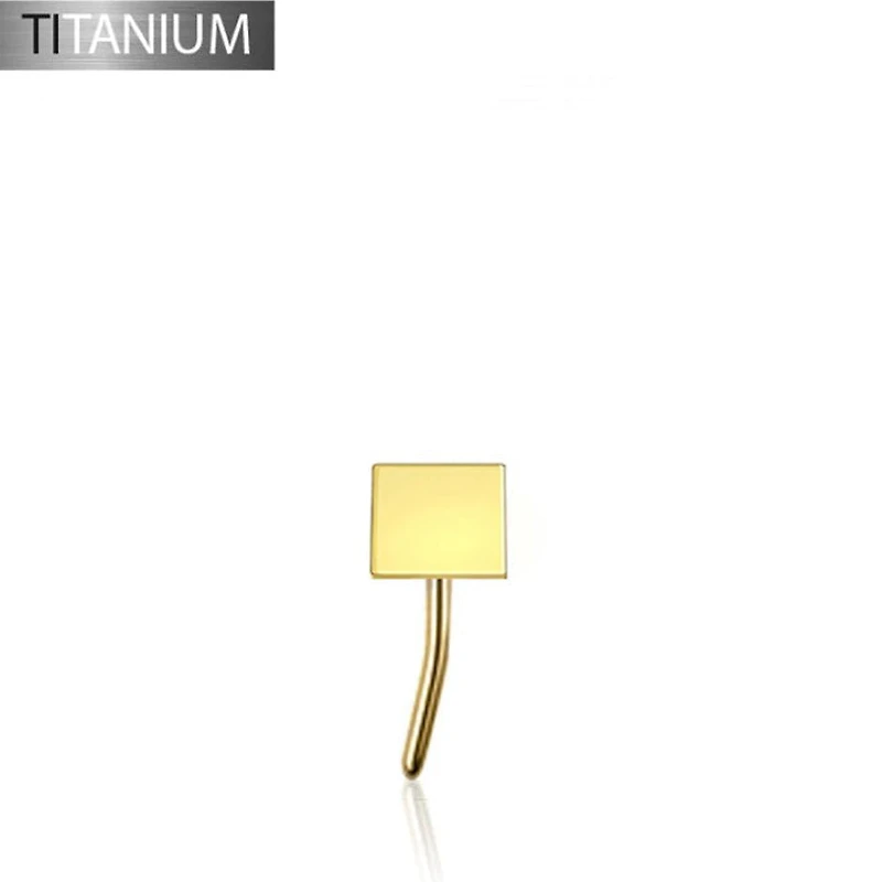 Premium G23 Titanium Small Square Simple Threadless Top