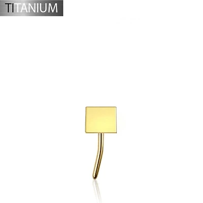 Premium G23 Titanium Small Square Simple Threadless Top