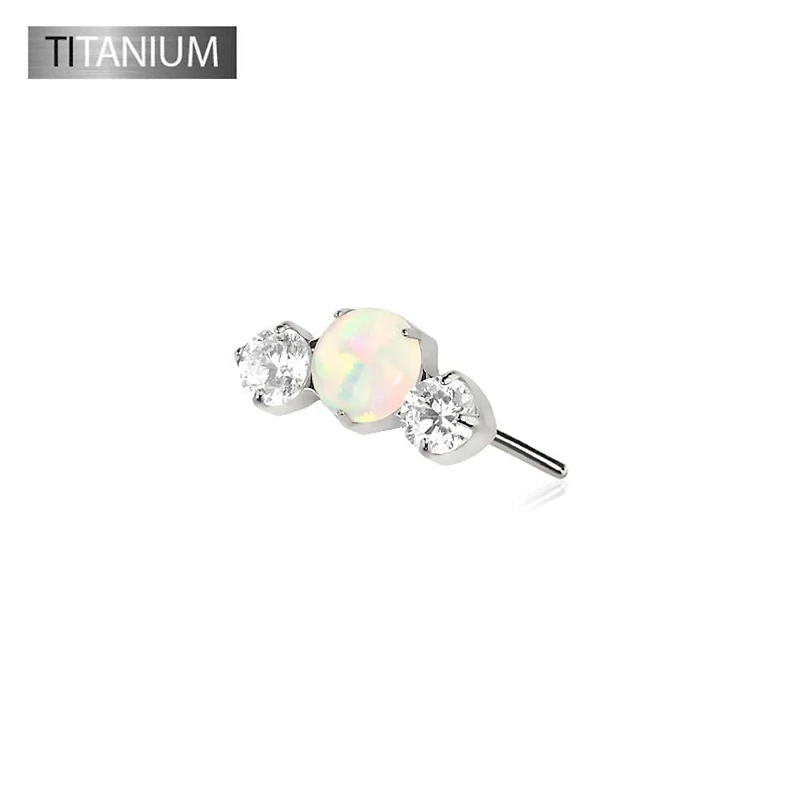 Premium G23 Titanium Opal Trilogy Threadless Top