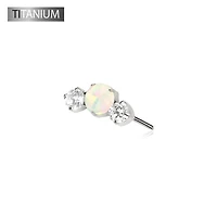 Premium G23 Titanium Opal Trilogy Threadless Top