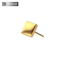 Premium G23 Titanium Square Simple Threadless Top