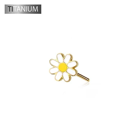 Premium G23 Titanium Daisy Fancy Threadless Top