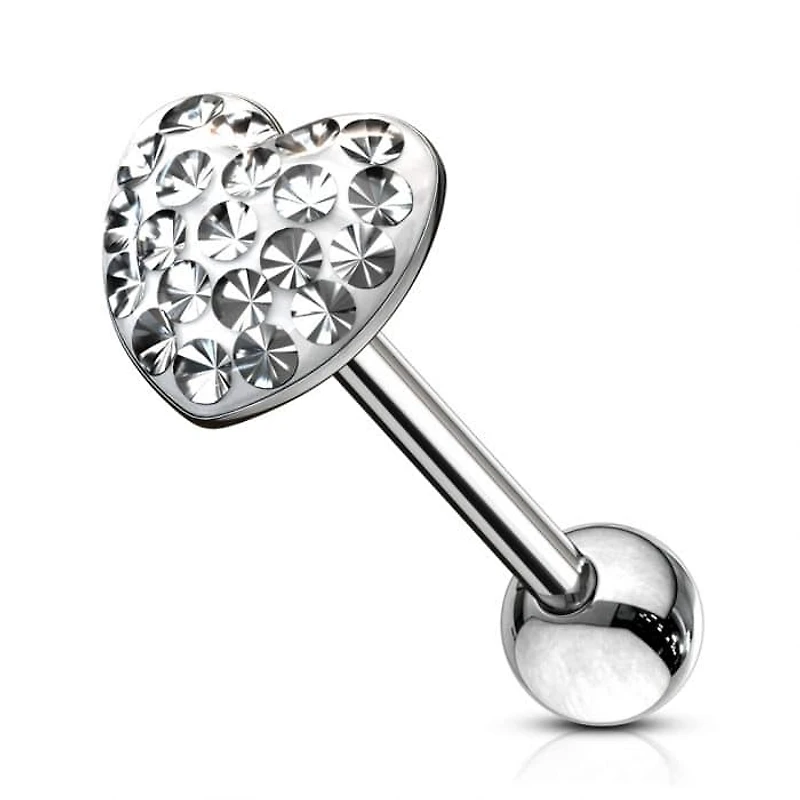 Ferido Heart Straight Barbell 14g