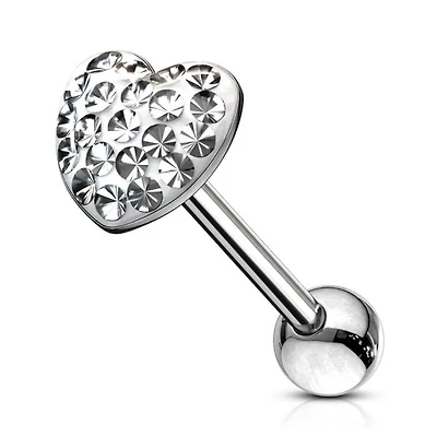 Ferido Heart Straight Barbell 14g