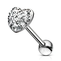 Ferido Heart Straight Barbell 14g