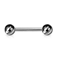 Swirl Straight Barbell 14g