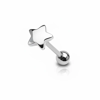 Premium Star Tongue Barbell 14g