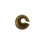 Brass Flower Tile Ear Weights 0g