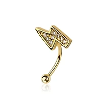 Lightning Bolt Curved Barbell 16g