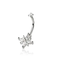 Claw-Set Marquise Bloom Curved Barbell 16g