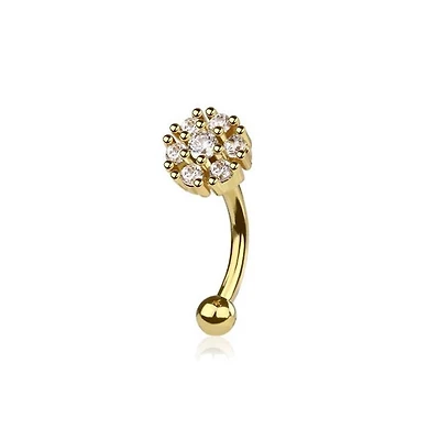 Bloom Cluster Curved Barbell 16g