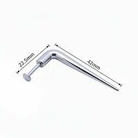 Surgical Steel Tribal Straight Disturbed Flat Back 14g