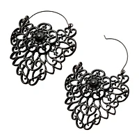 Black Lace Filigree Tunnel Hangers