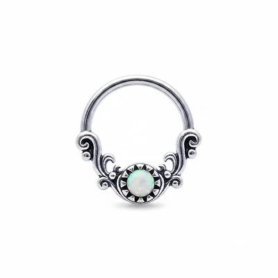 Filigree Opal Bendable Ring 16g
