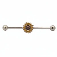Sunflower Fancy Industrial Barbell 14g