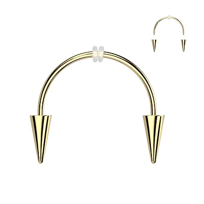 Smiley Fangs Circular Barbell 16g
