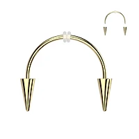 Smiley Fangs Circular Barbell 16g