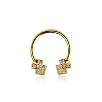 Square Stack Circular Barbell 16g