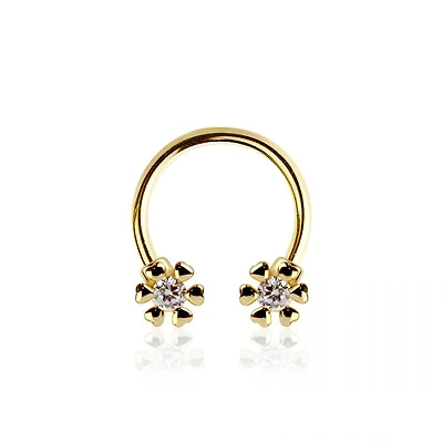 Halo Heart Circular Barbell 16g