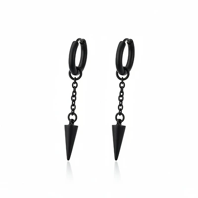 Spike Chain Dangle Cuff Earrings