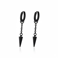 Spike Chain Dangle Cuff Earrings