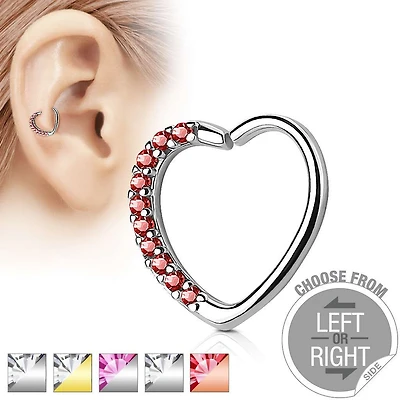 Heart Bendable Ring 16g