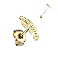 Premium G23 Titanium Feather Studs