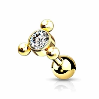 Premium Bead + Crystal Ball Back 16g