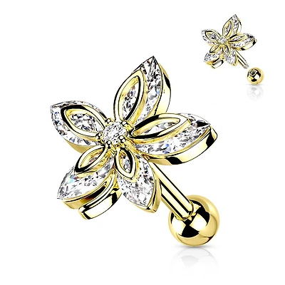 Premium Pointed Flower Ball Back 16g
