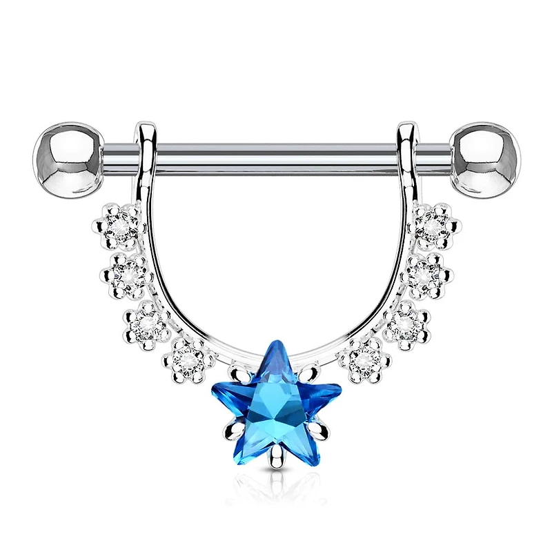 Claw-Set Star Nipple Shield 14g