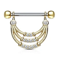 Layered Chains Nipple Shield 14g