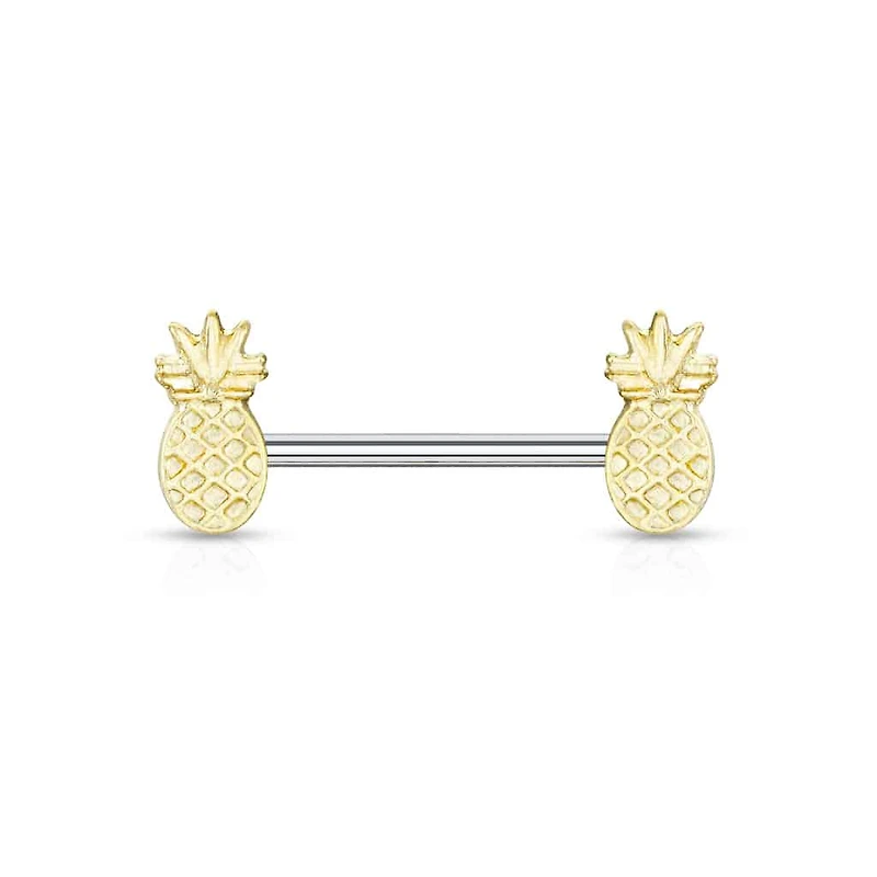 Pineapple Nipple Barbell 14g