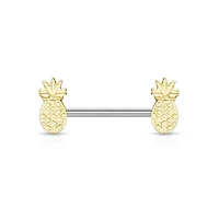 Pineapple Nipple Barbell 14g