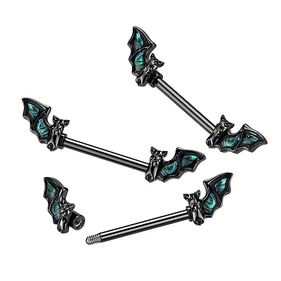 Bat Wings Nipple Barbell 14g