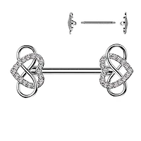 Infinity Heart Nipple Barbell 14g