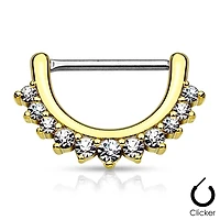 Crystal Edge Nipple Clicker 14g