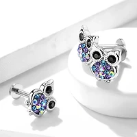Premium Colourful Owl Flat Back 16g