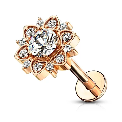 Filigree Flower Flat Back 16g