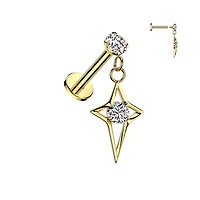 PREMIUM Claw-Set Crystal Sparkle Star Flat Back 16g