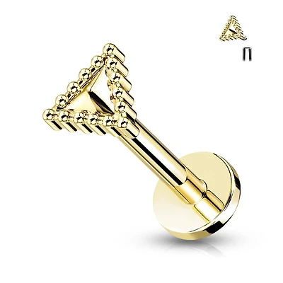 PREMIUM Framed Triangle Flat Back 16g