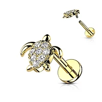 PREMIUM Crystal Turtle Flat Back 16g