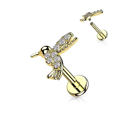 PREMIUM Crystal Hummingbird Flat Back 16g