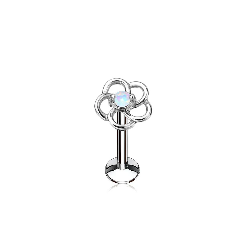 PREMIUM Hollow Flower Opal Flat Back 16g